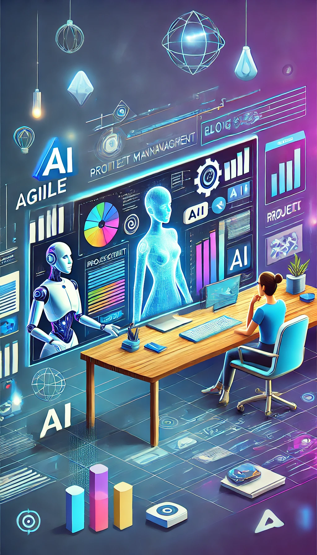 Agile Project Management & Scrum — With AI (Book Cover)