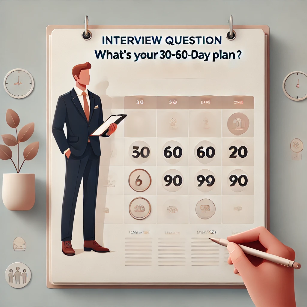 Cover image for Interview Question for Project Managers: What’s Your 30-60-90 Day Plan?